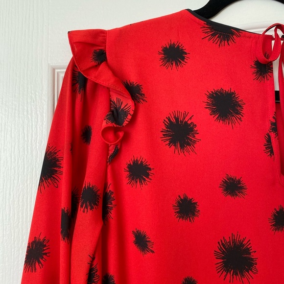 Who What Wear Ruffle Mini Dress - Picture 7 of 8